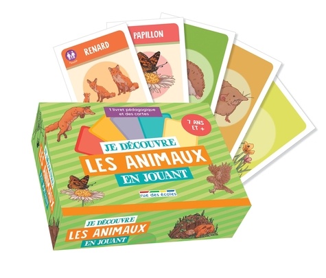 JE DECOUVRE LES ANIMAUX EN JOUANT: 1 LIVRET PEDAGOGIQUE ET DES CARTES