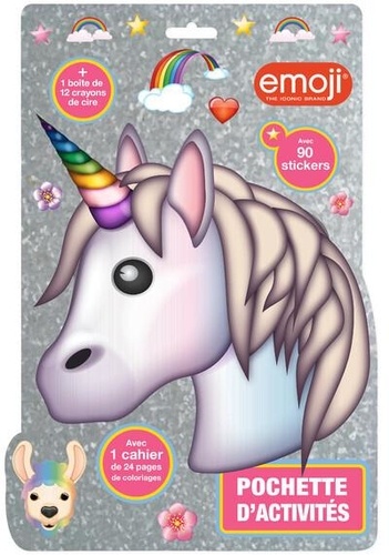 POCHETTE D'ACTIVITES - ARGENT - LICORNE