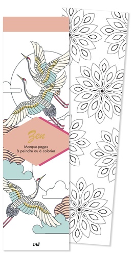 MARQUE-PAGES A PEINDRE OU A COLORIER - ZEN