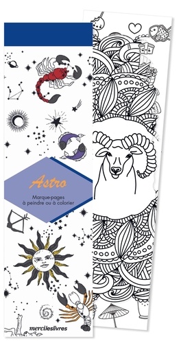 MARQUE-PAGES A PEINDRE OU A COLORIER - ASTROLOGIE